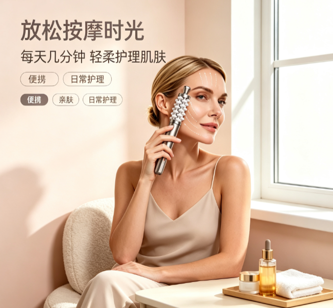 Luxury Skincare For Health - Masajeador Facial y de Cuello para