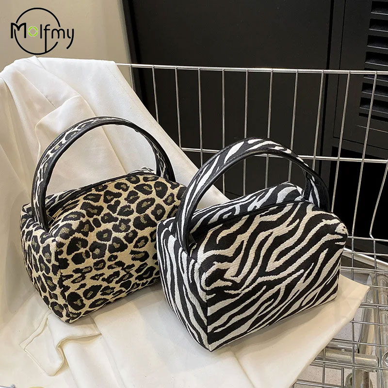 Luxury Skin Care - Bolsa de maquillaje de leopardo, bolso