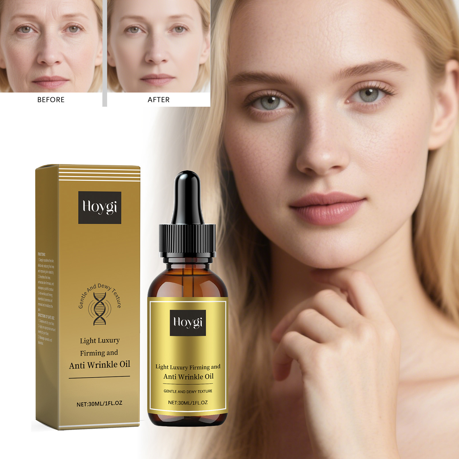 Luxury Skincare For Women - Aceite reafirmante para el cuidado Facial,